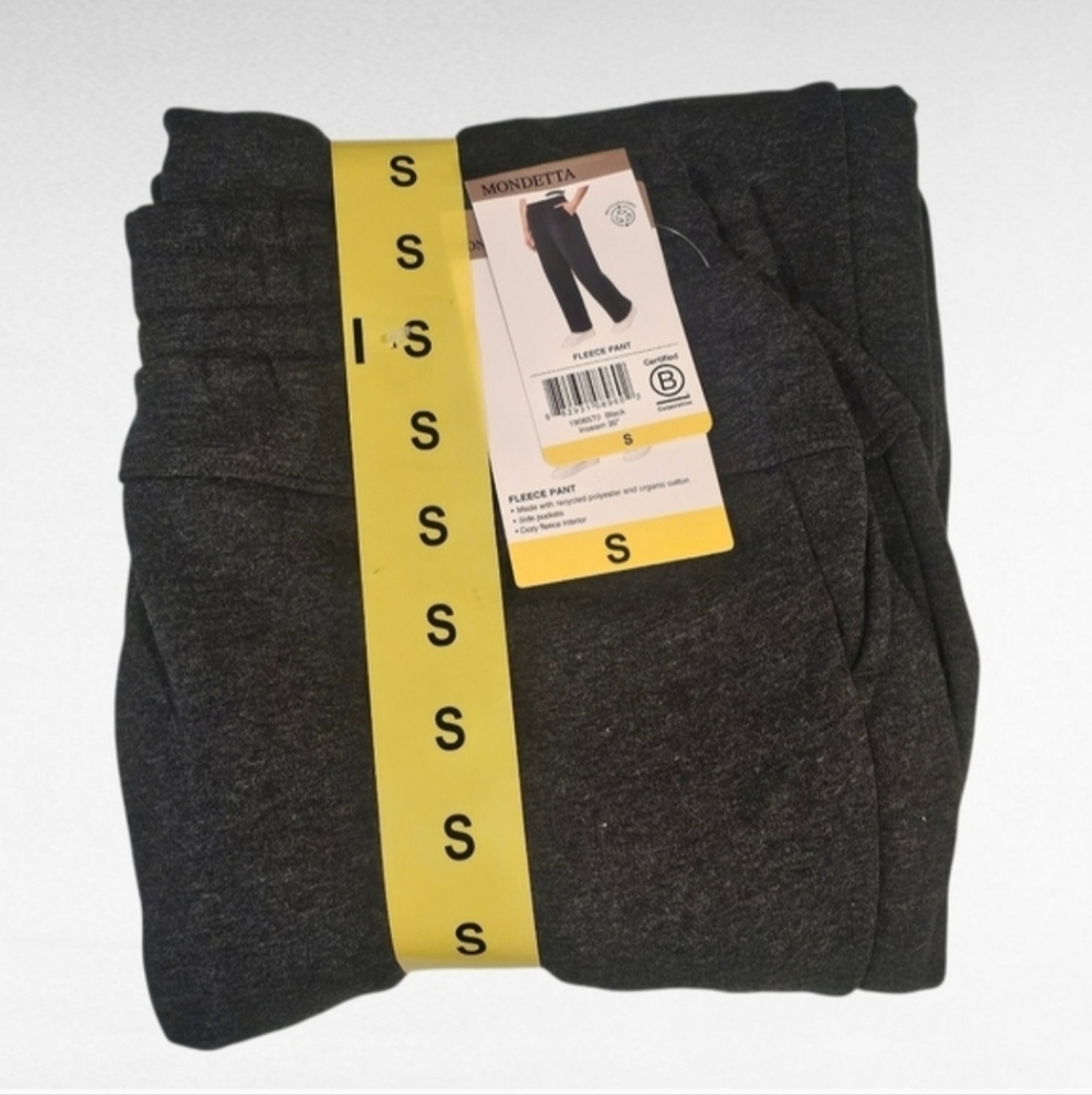 Mondetta Black Fleece Pants Size Small